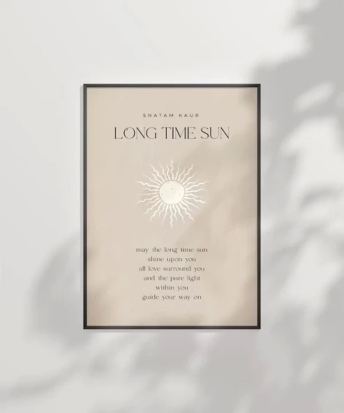 Çerçevesiz Poster Güneş Hep Üzerinde Olsun - Resim 7