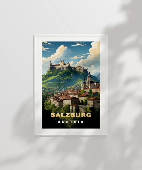 Çerçevesiz Poster Salzburg'un Zarafeti - Resim 2