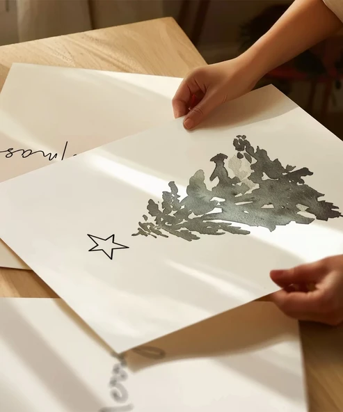 Çerçevesiz Poster Yeni Yıla Merhaba 3'lü - Resim 2