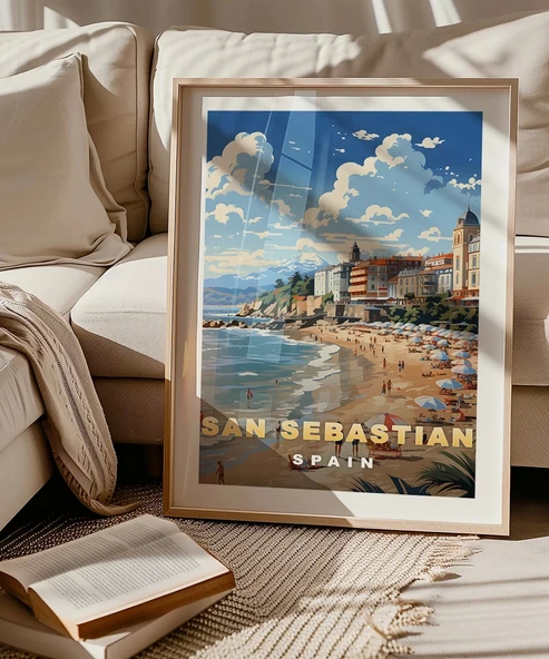 Çerçevesiz Poster San Sebastian'ın Sahil Büyüsü - Resim 4