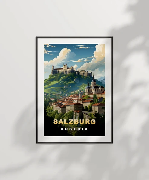 Çerçevesiz Poster Salzburg'un Zarafeti - Resim 6