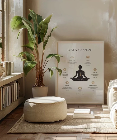 Çerçevesiz Poster Çakra Dengesi - Resim 5