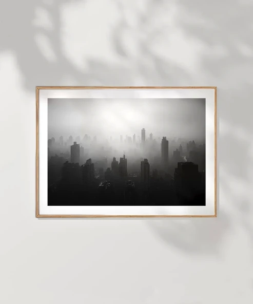 Çerçevesiz Poster Gölgeler İçinde Metropol - Resim 7