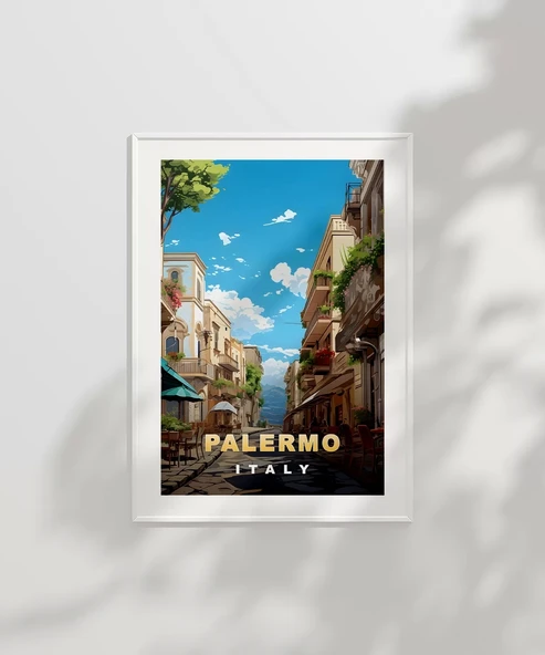 Çerçevesiz Poster Palermo'nun Büyüleyici Sokakları - Resim 2