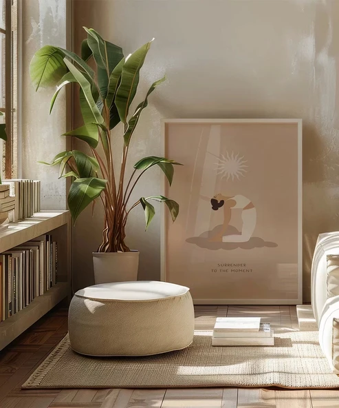 Çerçevesiz Poster Işığa Eğil - Resim 5