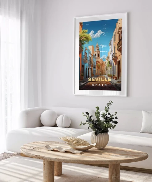 Çerçevesiz Poster Endülüs Ruhuyla Sevilla - Resim 3