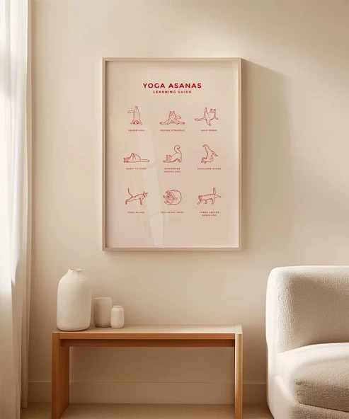 Çerçevesiz Poster Pati Yogası - Resim 4