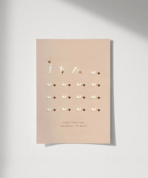 Çerçevesiz Poster Dur ve Nefes Al ürün görseli