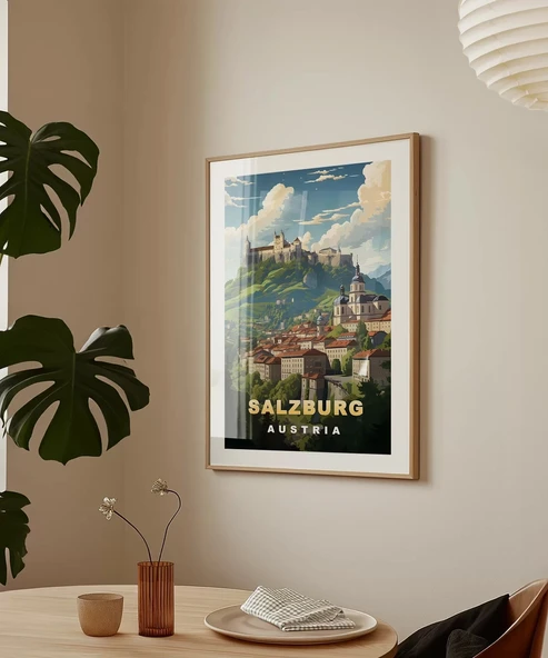 Çerçevesiz Poster Salzburg'un Zarafeti - Resim 3