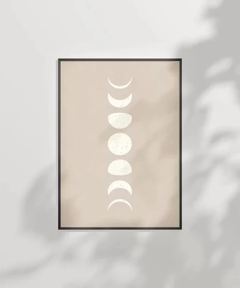 Çerçevesiz Poster Ayın Ritmi - Resim 6