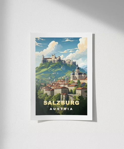 Çerçevesiz Poster Salzburg'un Zarafeti ürün görseli