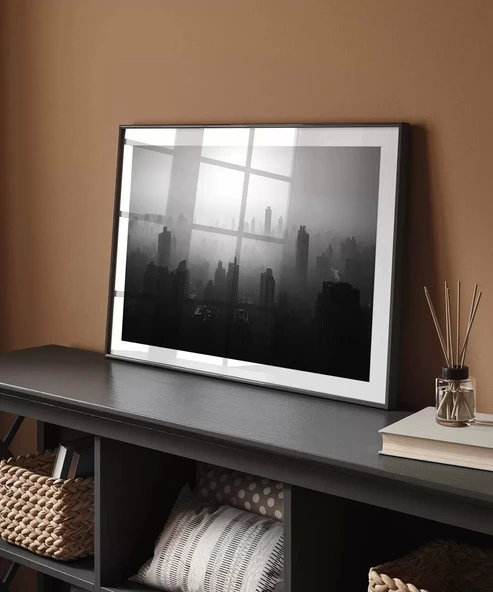 Çerçevesiz Poster Gölgeler İçinde Metropol - Resim 4