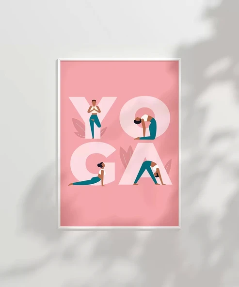 Çerçevesiz Poster Y harfinden Z’ye Yoga - Resim 2
