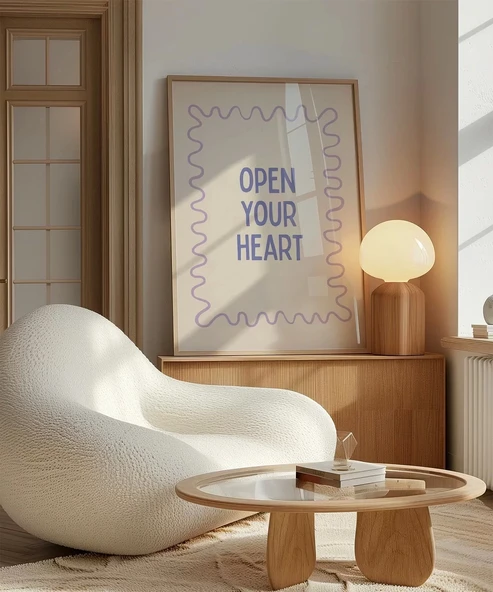 Çerçevesiz Poster İçtenlik Dalgası - Resim 4