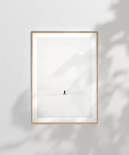 Çerçevesiz Poster Sessizlikte Tek Başına - Resim 7