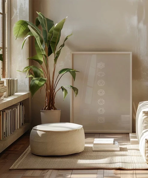 Çerçevesiz Poster Enerji Merkezleri - Resim 5