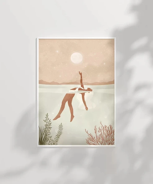 Çerçevesiz Poster Ay Işığında Teslimiyet - Resim 2