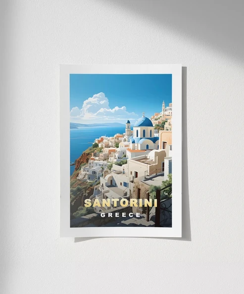 Çerçevesiz Poster Yunan Adalarının Güzelliği ürün görseli