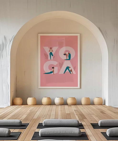 Çerçevesiz Poster Y harfinden Z’ye Yoga - Resim 4