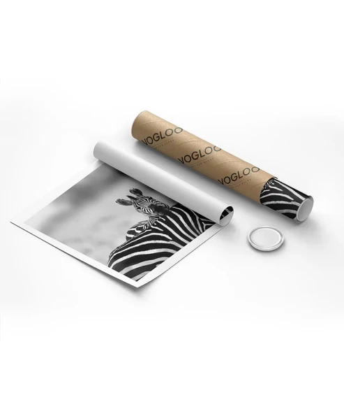 Çerçevesiz Poster Siyah Beyaz Denge - Resim 8