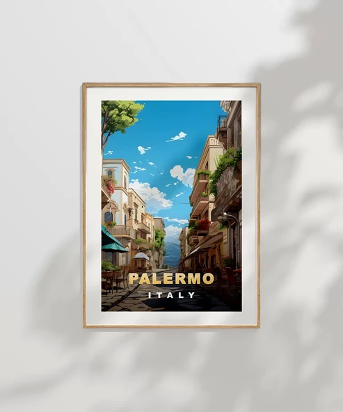 Çerçevesiz Poster Palermo'nun Büyüleyici Sokakları - Resim 6