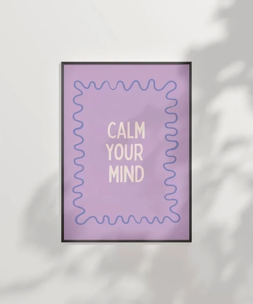 Çerçevesiz Poster Dingin Zihin - Resim 6