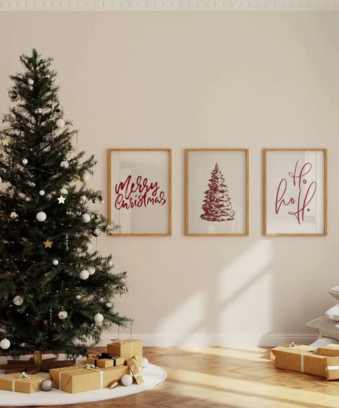 Çerçevesiz Poster Noel Rüyası 3'lü ürün görseli