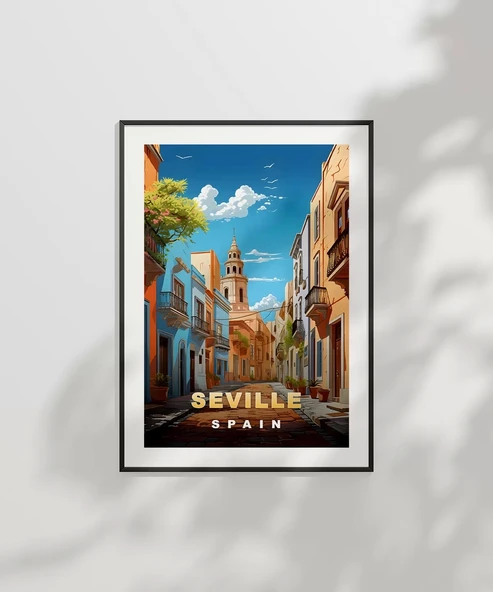 Çerçevesiz Poster Endülüs Ruhuyla Sevilla - Resim 6