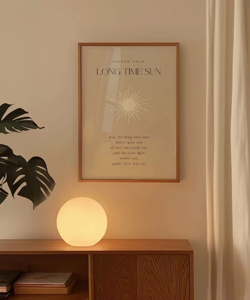 Çerçevesiz Poster Güneş Hep Üzerinde Olsun - Resim 4