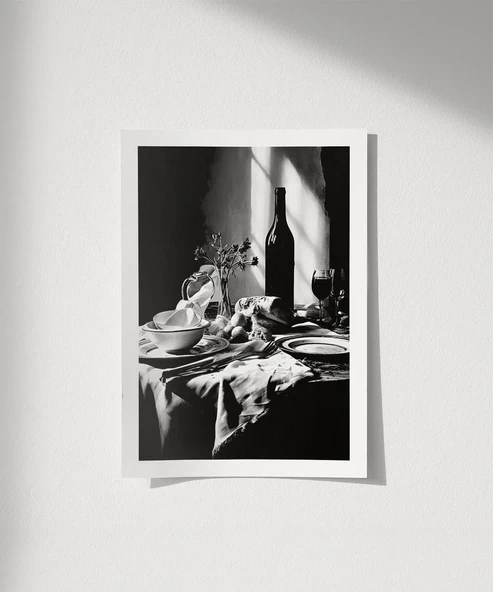 Çerçevesiz Poster Akşam Sofrasının Zarafeti ürün görseli