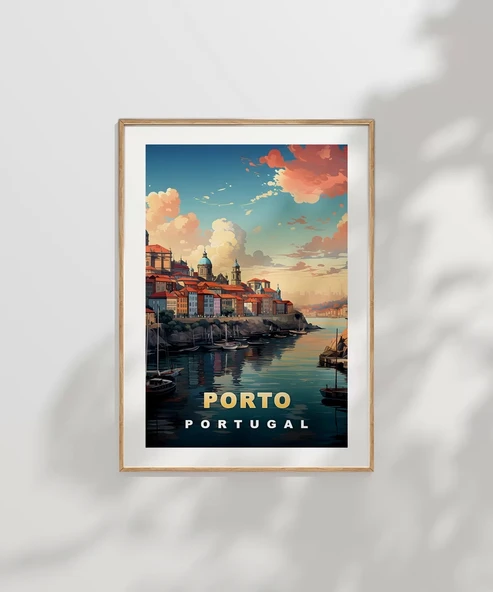 Çerçevesiz Poster Porto'nun Renkli Tepeleri - 7