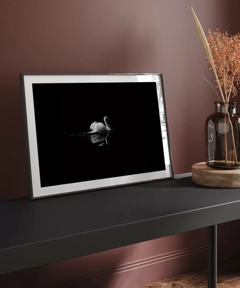 Çerçevesiz Poster Gecenin Yalnız Kuğusu - Resim 3