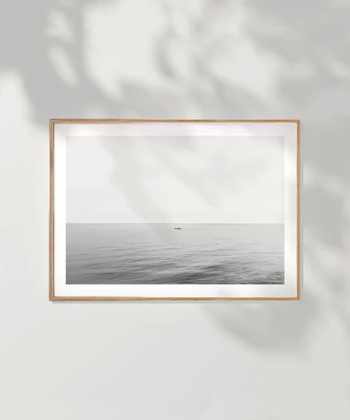 Çerçevesiz Poster Denizin Ortasında - Resim 7