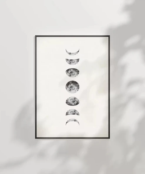 Çerçevesiz Poster Ay Işığının Ritmi - Resim 6