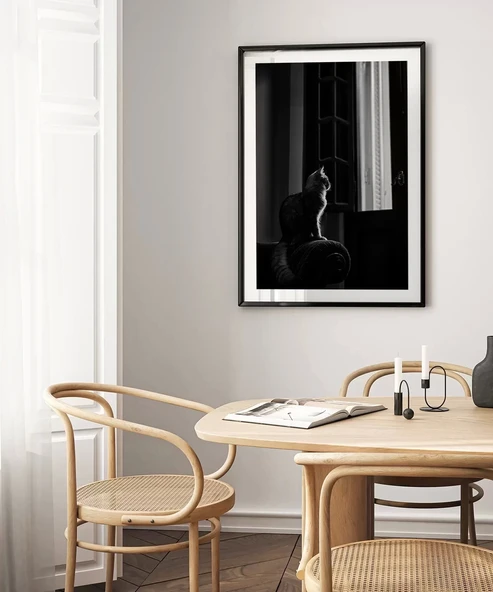 Çerçevesiz Poster Pencere Önünde Düşler - Resim 4