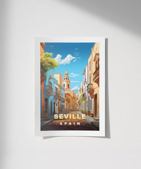 Çerçevesiz Poster Endülüs Ruhuyla Sevilla ürün görseli