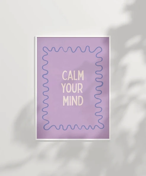 Çerçevesiz Poster Dingin Zihin - Resim 2