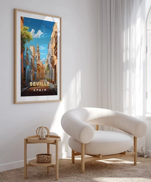 Çerçevesiz Poster Endülüs Ruhuyla Sevilla - Resim 4