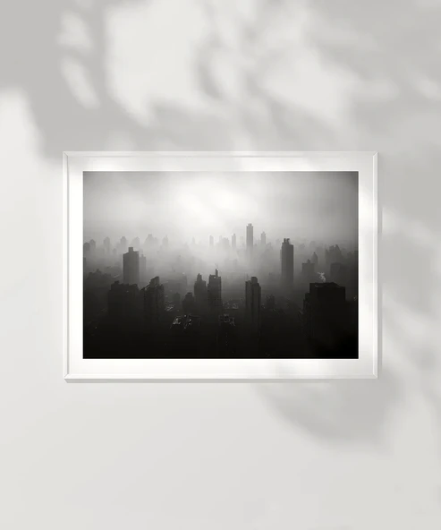 Çerçevesiz Poster Gölgeler İçinde Metropol - Resim 6