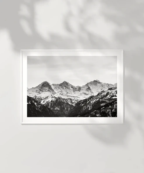 Çerçevesiz Poster Karla Kaplı Zirveler - Resim 6