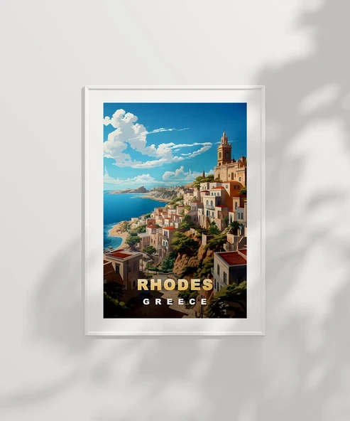 Çerçevesiz Poster odos Adası'nın Mistik Güzellikleri - 2