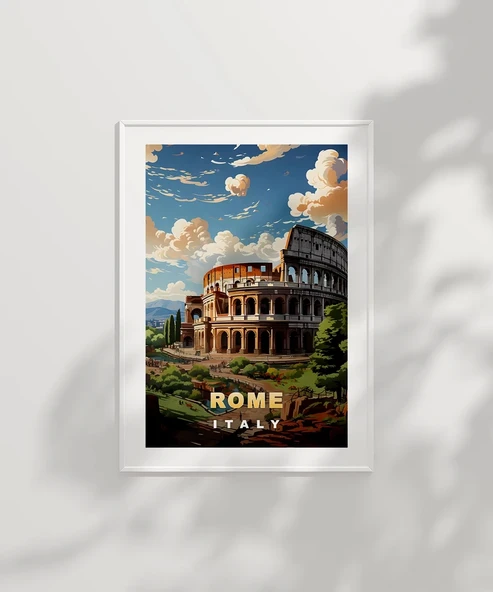 Çerçevesiz Poster Antik Roma Kolezyumu - Resim 2