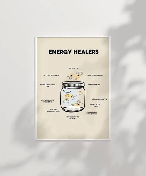 Çerçevesiz Poster Şifa Veren Alışkanlıklar - Resim 2