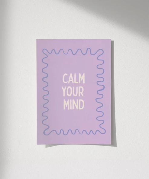 Çerçevesiz Poster Dingin Zihin ürün görseli