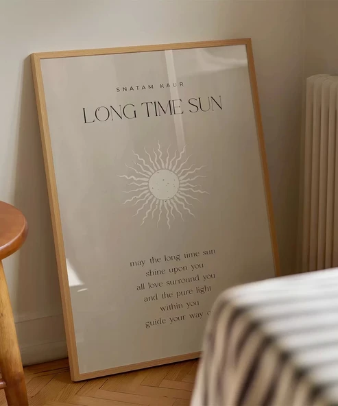 Çerçevesiz Poster Güneş Hep Üzerinde Olsun - Resim 5