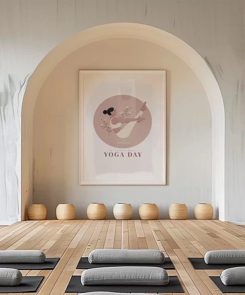 Çerçevesiz Poster Huzur Pozu - Resim 4