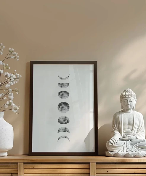 Çerçevesiz Poster Ay Işığının Ritmi - Resim 3