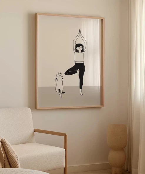 Çerçevesiz Poster Mırıldayan Denge - Resim 3