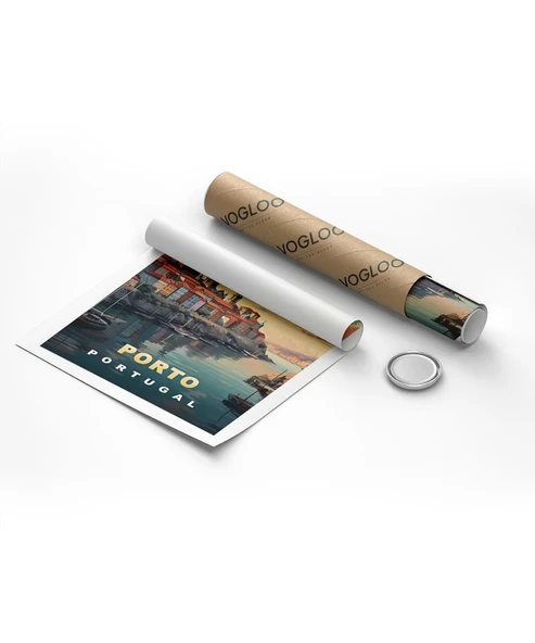 Çerçevesiz Poster Porto'nun Renkli Tepeleri - 8