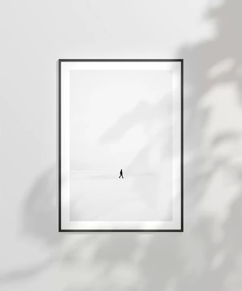 Çerçevesiz Poster Sessizlikte Tek Başına - Resim 2